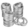 Fresh Fab Finds 24 Pcs Regular Mouth Canning Jar Metal Rings Split-type Jar Bands Replacement Fits For Ball Kerr Mas In Silver
