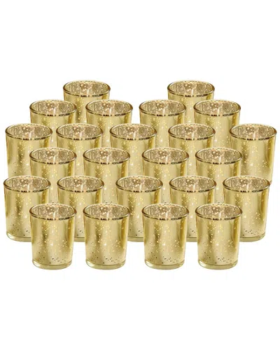 Fresh Fab Finds 24pc Gold Votive Tealights Candle Holders