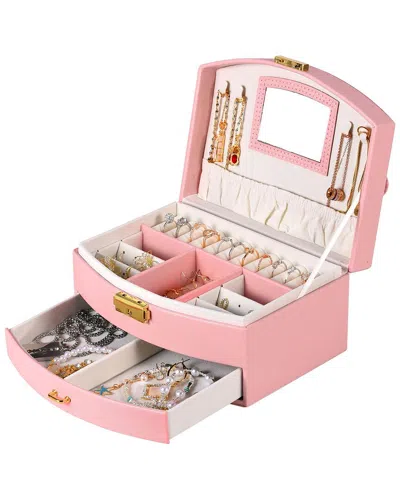 Fresh Fab Finds 2-layer Pink Jewelry Box