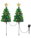 Fresh Fab Finds 2-pack Solar Christmas Tree Path Lights