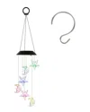 Fresh Fab Finds 2-pack Solar Moon & Star Wind Chimes In Multi