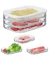 Fresh Fab Finds 2pc Deli Meat Containers With Lid In Transparent
