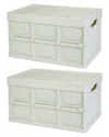 Fresh Fab Finds 2pc Khaki 30l Collapsible Storage Bins