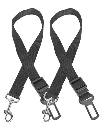 Fresh Fab Finds 2pc Pet Dog Seat Belt Leash Adjustable In Black