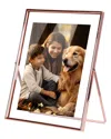 Fresh Fab Finds 2pc Standing Rose Gold Metal Picture Frames
