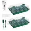 Fresh Fab Finds 2pcs Seed Starter Tray With Grow Light & Automatic Timing For Plant Germination