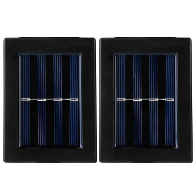 Fresh Fab Finds 2pcs Solar Deck Lights Outdoor 2led Beads Waterproof Sensor Fence Stair Lamps For Patio Landscape Ya
