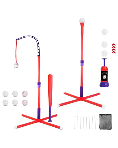 Fresh Fab Finds 3-in-1 Baseball Toy Set In Red