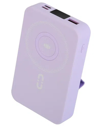 Fresh Fab Finds 3-in-1 Magsafe Fast Charging Power Bank Portable Charger With 2 Built In Cables In Purple