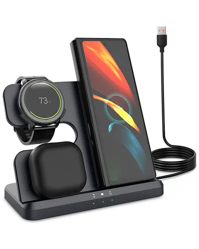Fresh Fab Finds 3-in-1 Wireless Charger In Black