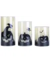 Fresh Fab Finds 3 Pack Halloween Flameless Candle Lamp