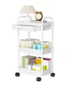 Fresh Fab Finds 3-tier Rolling Utility Cart