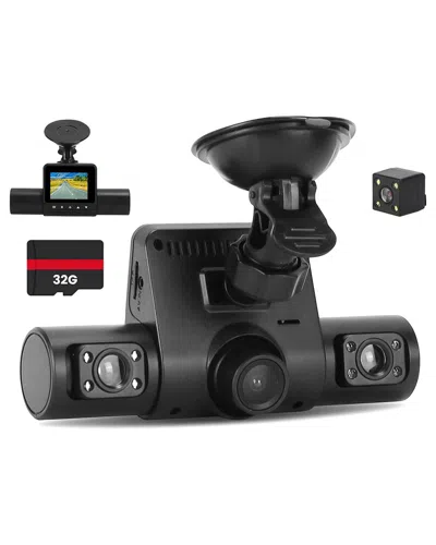 Fresh Fab Finds 360° View Fhd 4 Channel Dash Cam In Black
