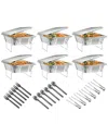 Fresh Fab Finds 36pcs Disposable Chafing Dish Buffet Set For Party