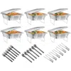 Fresh Fab Finds 36pcs Disposable Chafing Dish Buffet Set For Party