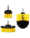 Fresh Fab Finds 3pc Drill Brush Set In Yellow
