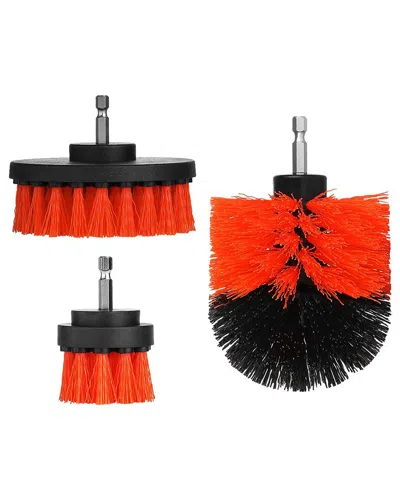 Fresh Fab Finds 3pc Drill Brush Set In Red
