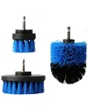 Fresh Fab Finds 3pc Power Scrubber Cleaning Brush Set In Blue