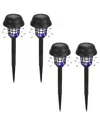 Fresh Fab Finds 4-pack Solar Powered Mosquito Zapper In Black