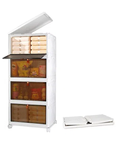 FRESH FAB FINDS FRESH FAB FINDS 4-TIER FOLDABLE STORAGE BINS