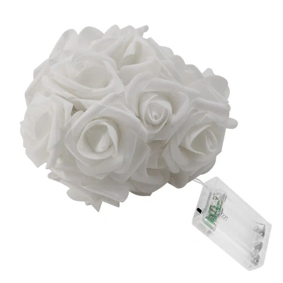 Fresh Fab Finds 40 Leds Rose Flower String Lights Battery Operated Decorative