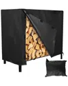 Fresh Fab Finds 4ft Firewood Log Rack In Black