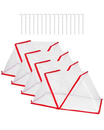 Fresh Fab Finds 4-pack Garden Row Accelerator Covers In White