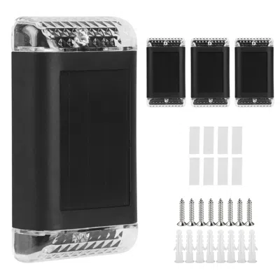 Fresh Fab Finds 4pack Solar Powered Wall Sconce Lights In Black