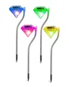 Fresh Fab Finds 4pc Solar Garden Light Outdoor