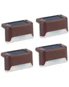 FRESH FAB FINDS FRESH FAB FINDS 4PC SOLAR POWERED LED STEP LIGHTS