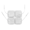 FRESH FAB FINDS 4PCS REUSABLE SELF ADHESIVE REPLACEMENT ELECTRODE PADS FOR TENS/EMS UNIT MUSCLE RELIEVE ELECTRODE PA