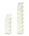 Fresh Fab Finds 5-tier Vertical Shoe Rack In Beige