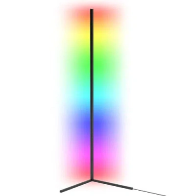 Fresh Fab Finds 56in Floor Lamp Light Led Standing Lamp Remote Control Dimmable Color Changing Mood Light In Black