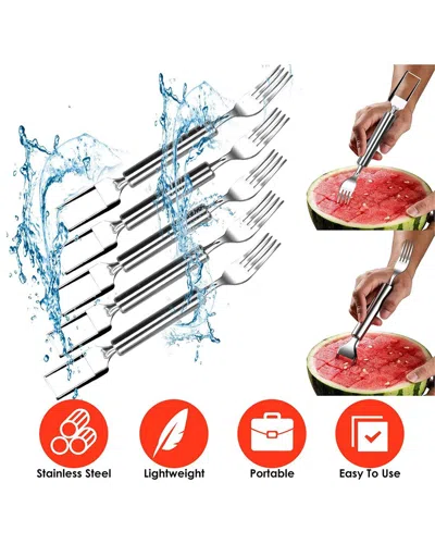 FRESH FAB FINDS FRESH FAB FINDS 5PC 2-IN-1 WATERMELON CUTTER