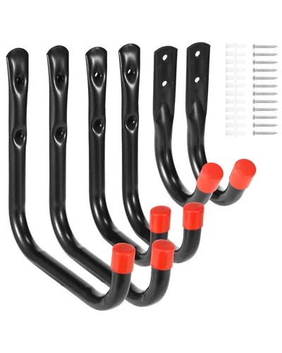Fresh Fab Finds 6 Pack Garage Storage Hooks In Black