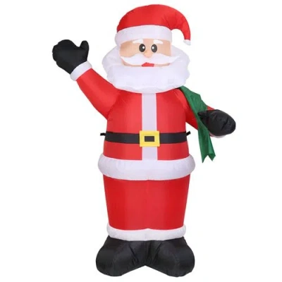 Fresh Fab Finds 6.4ft Inflatable Christmas Giant Santa Claus Blow Up Light Up Santa Claus With Led Lights Gift Bag In Multi