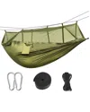 Fresh Fab Finds 600lbs Load 2 Persons Hammock With Mosquito Net Outdoor Hiking Camping Hommock Portable Nylon Swing 
