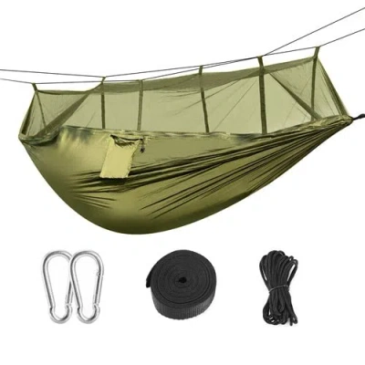 Fresh Fab Finds 600lbs Load 2 Persons Hammock With Mosquito Net Outdoor Hiking Camping Hommock Portable Nylon Swing 