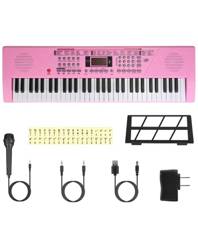 Fresh Fab Finds 61-key Digital Keyboard Electric Piano In Pink