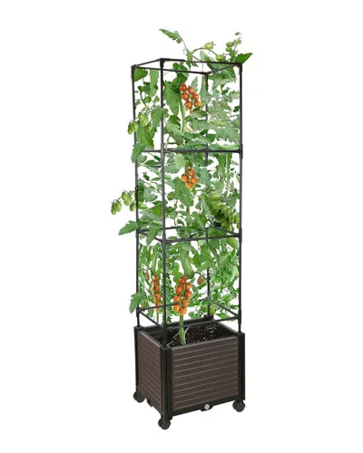 Fresh Fab Finds 63in Raised Garden Bed Planter Box In Black