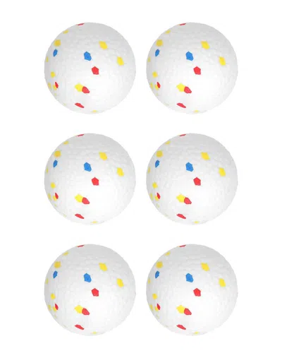 Fresh Fab Finds 6pc Etpu Dog Balls In White