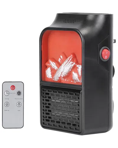 Fresh Fab Finds 800w Plug-in Space Heater In Black