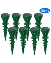 Fresh Fab Finds 8pc Solar Powered Mole Repellent Waterproof Solar Animal Repellers