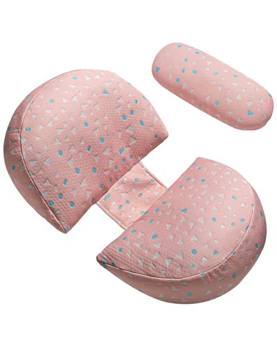 Fresh Fab Finds Adjustable Support Pregnancy Pillow With Detachable Pillow Cover In Pink