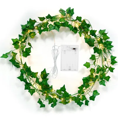 Fresh Fab Finds Artificial Ivy String Lights 360 Leaves 100 Led Beads In Green