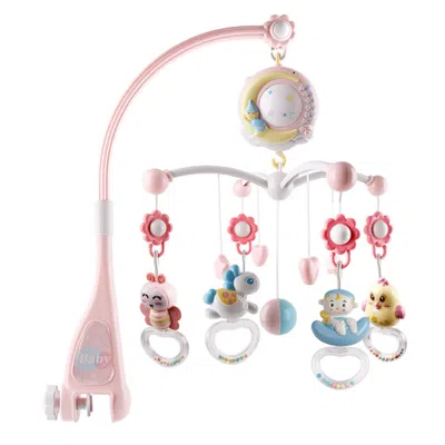 Fresh Fab Finds Baby Musical Crib Bed Bell Rotating Mobile Star Projection In Multi