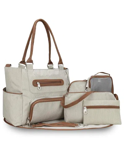 Fresh Fab Finds Baby Nappy Khaki Diaper Bag In Brown