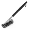 FRESH FAB FINDS BBQ GRILL CLEANING BRUSH STAINLESS STEEL BARBECUE CLEANER WITH 18" SUITABLE HANDLE STIFF WIRE BRISTL
