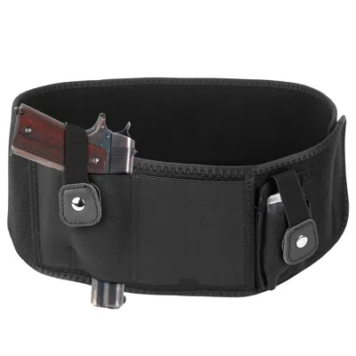Fresh Fab Finds Belly Band Gun Holster Adjustable Waist Carry Tactical Pistol Pouch Breathable Neoprene Gun Belt Bag In Black