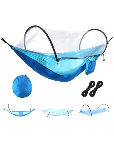 Fresh Fab Finds Camping Hammock With Mosquito Net In Blue